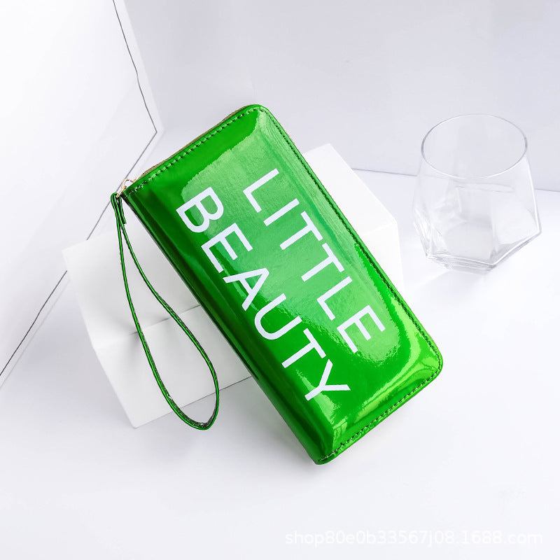 Wholesale PU Printed Letter Three Fold Wallet